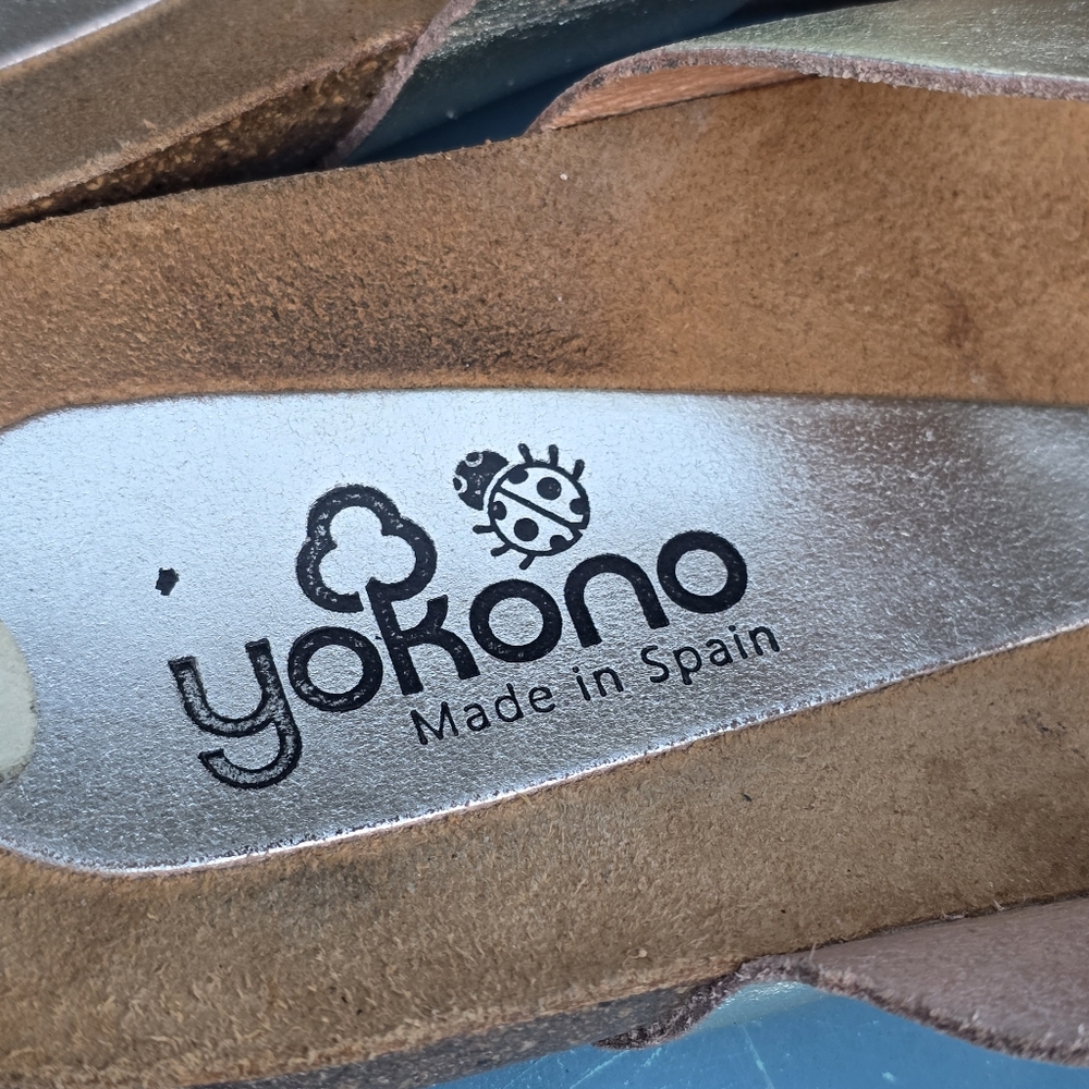 Yokono Patent Leather Slide Made in Spain Sz 7.5 - Picture 8 of 8